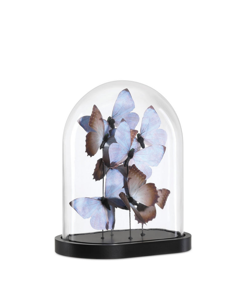 Currey and Company 1200-0976 Sculpture, Lilac / Brown / Black / Clear