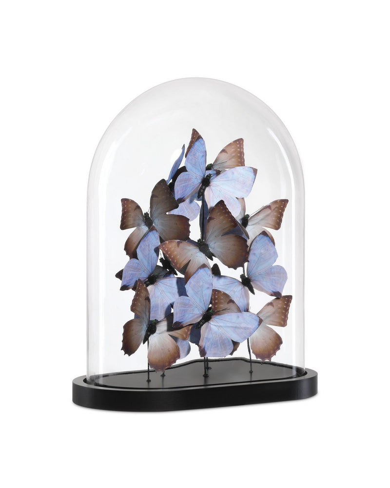 Currey and Company 1200-0977 Sculpture, Lilac / Brown / Black / Clear