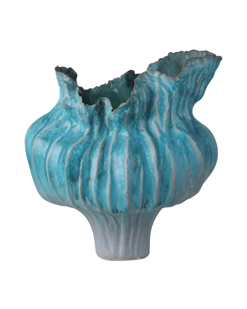 Currey and Company 1200-0981 Vase, Blue