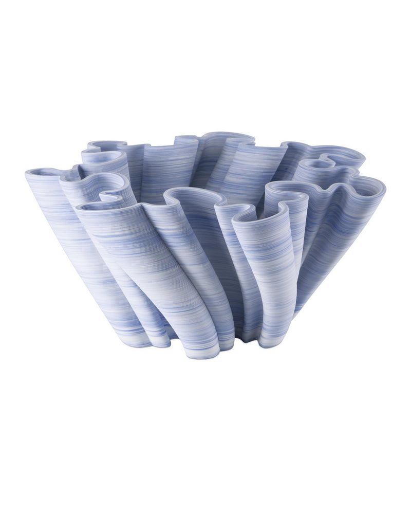 Currey and Company 1200-1015 Bowl, Blue