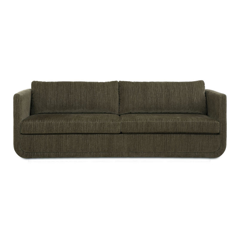 Uttermost 53079 Sofa, Textured Chenille In Herb