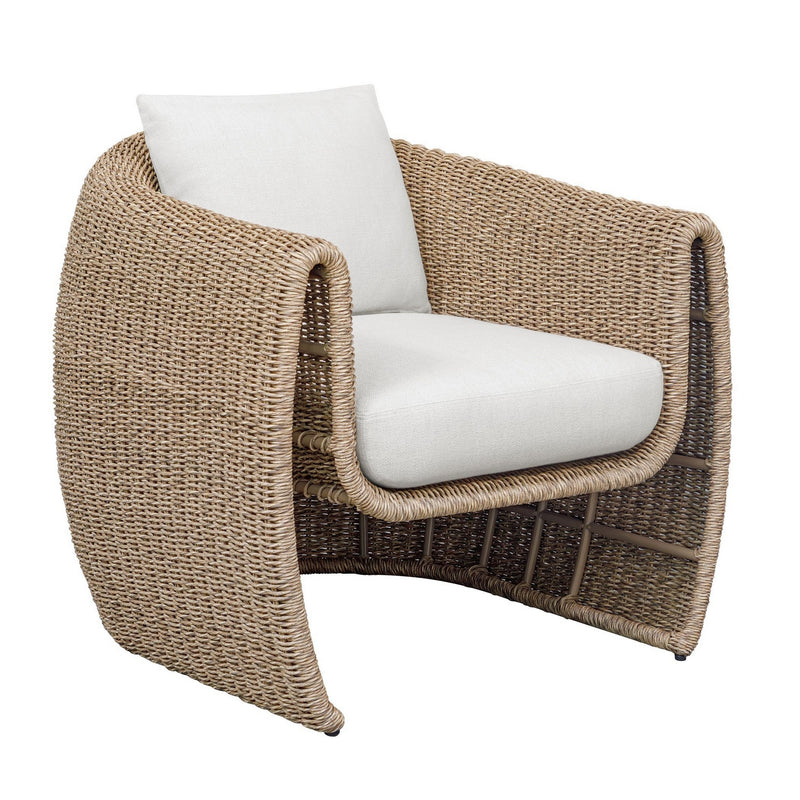 Uttermost 53130 Lounge Chair, Golden Flax