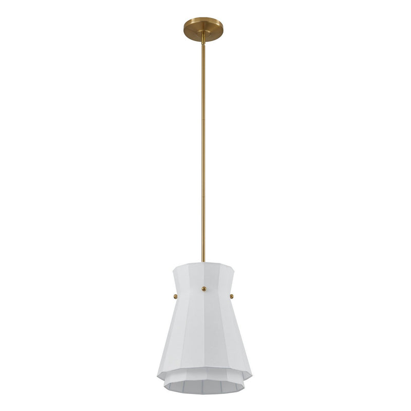 Thesis 206925A One Light Convertible Pendant, Brushed Gold