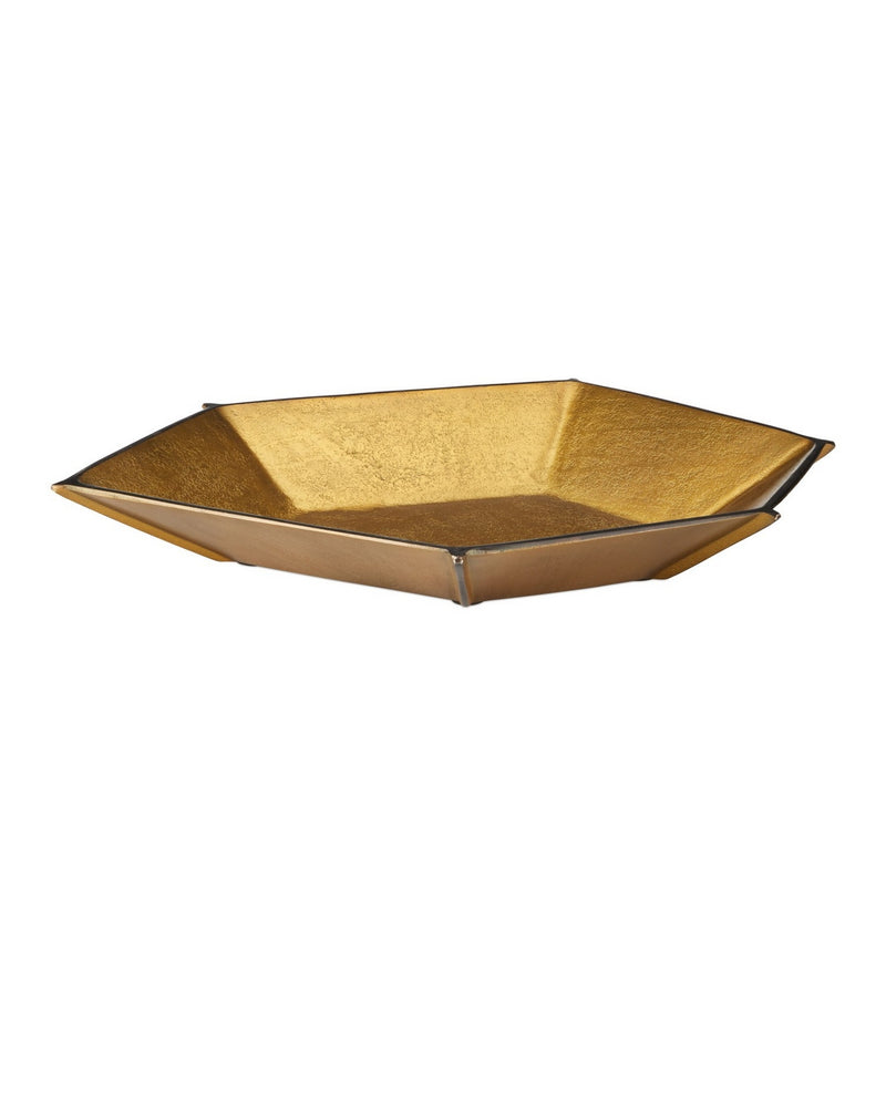 Currey and Company 1200-1028 Bowl, Antique Brass / Bronze