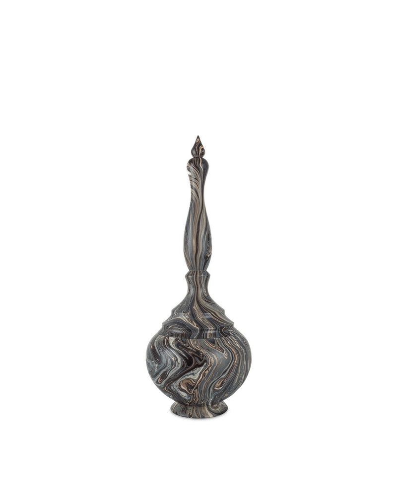 Currey and Company 1200-1051 Box, Marbleized Brown