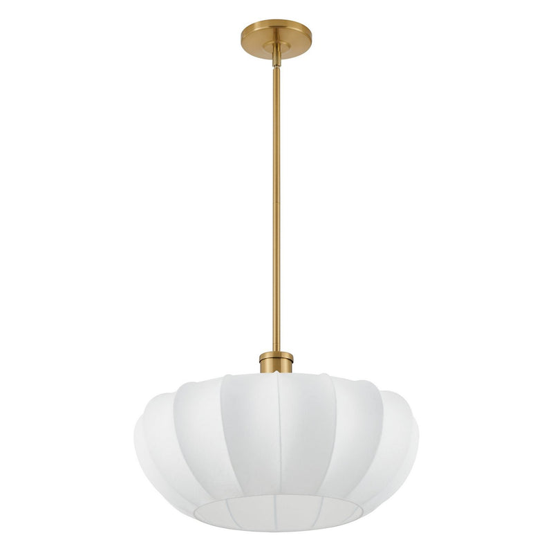 Thesis 206928A Four Light Convertible Pendant, Brushed Gold