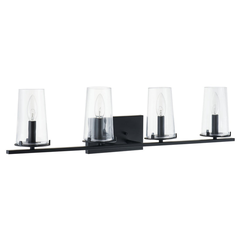 Thesis 206957A Four Light Vanity, Matte Black