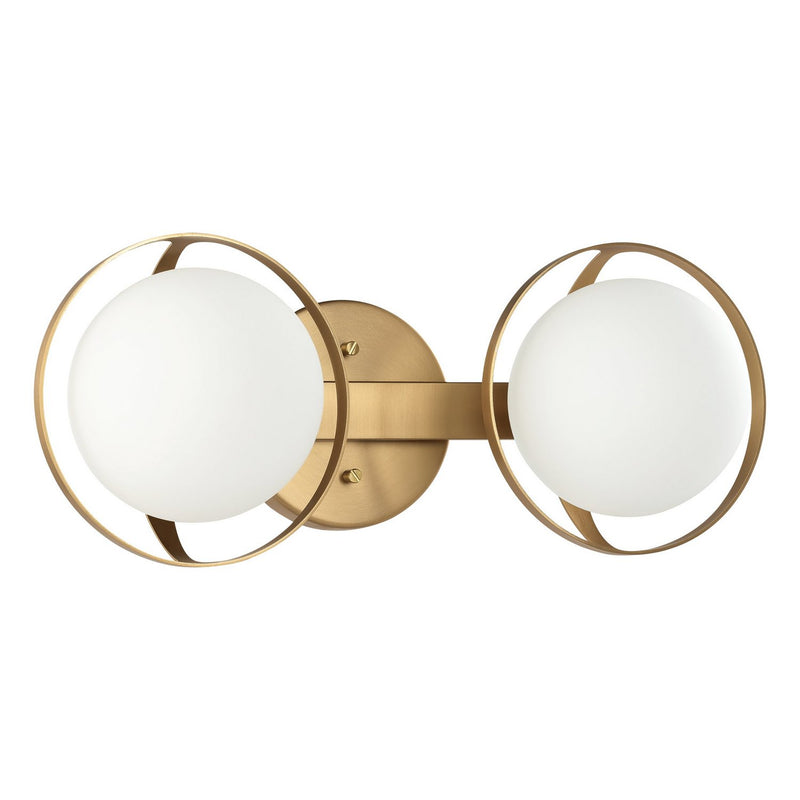 Thesis 206971A Two Light Vanity, Champagne Gold