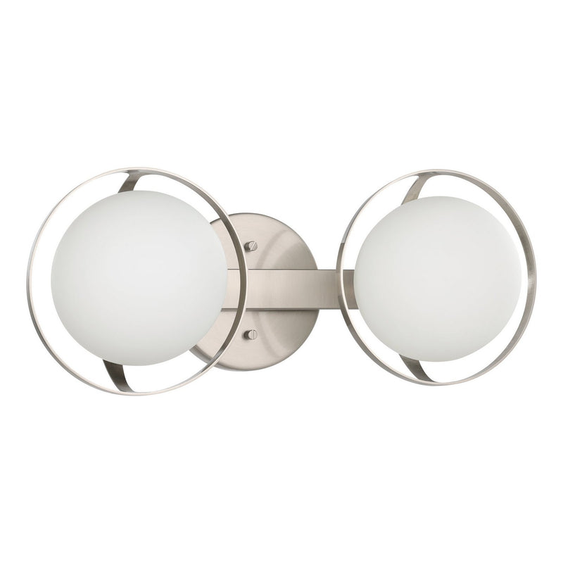 Thesis 206972A Two Light Vanity, Brushed Nickel