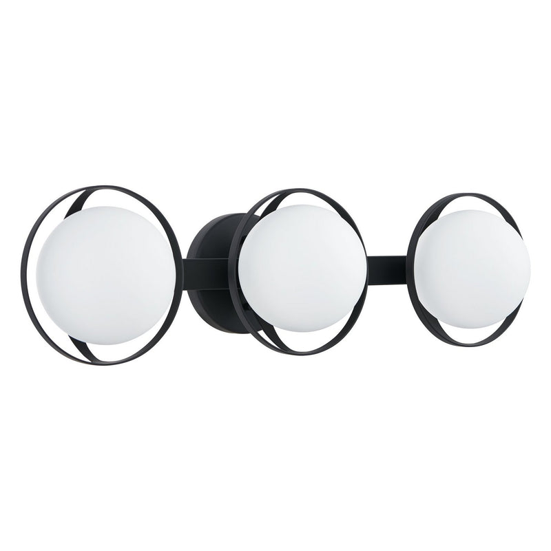 Thesis 206973A Three Light Vanity, Matte Black