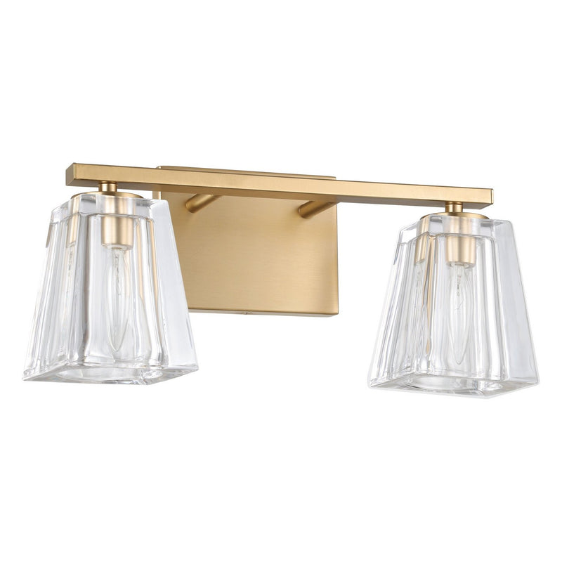 Thesis 206984A Two Light Vanity, Champagne Gold