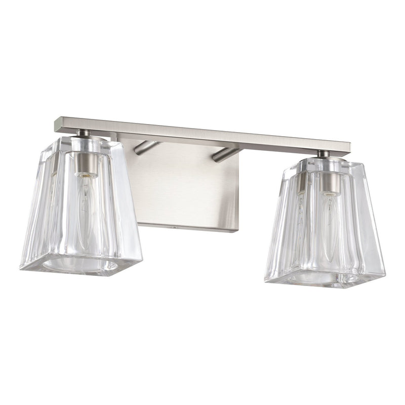 Thesis 206985A Two Light Vanity, Brushed Nickel