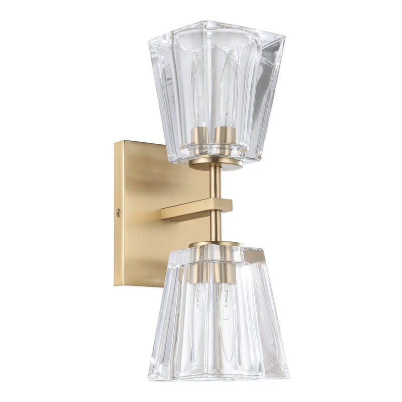 Thesis 206987A Two Light Vanity, Champagne Gold