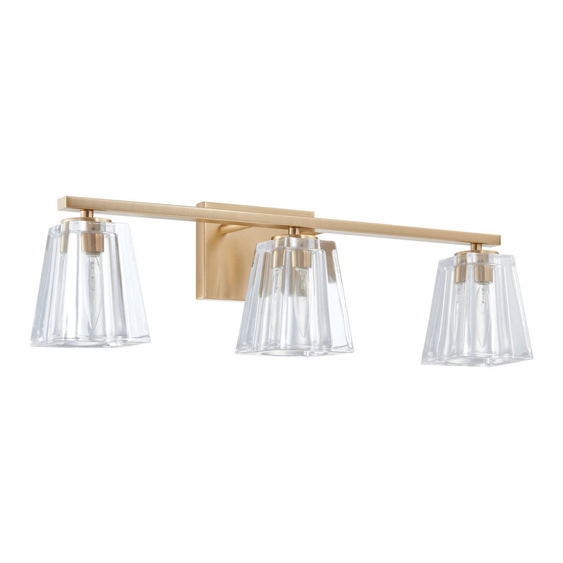 Thesis 206991A Three Light Vanity, Champagne Gold