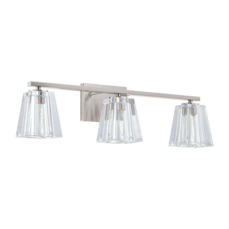Thesis 206992A Three Light Vanity, Brushed Nickel