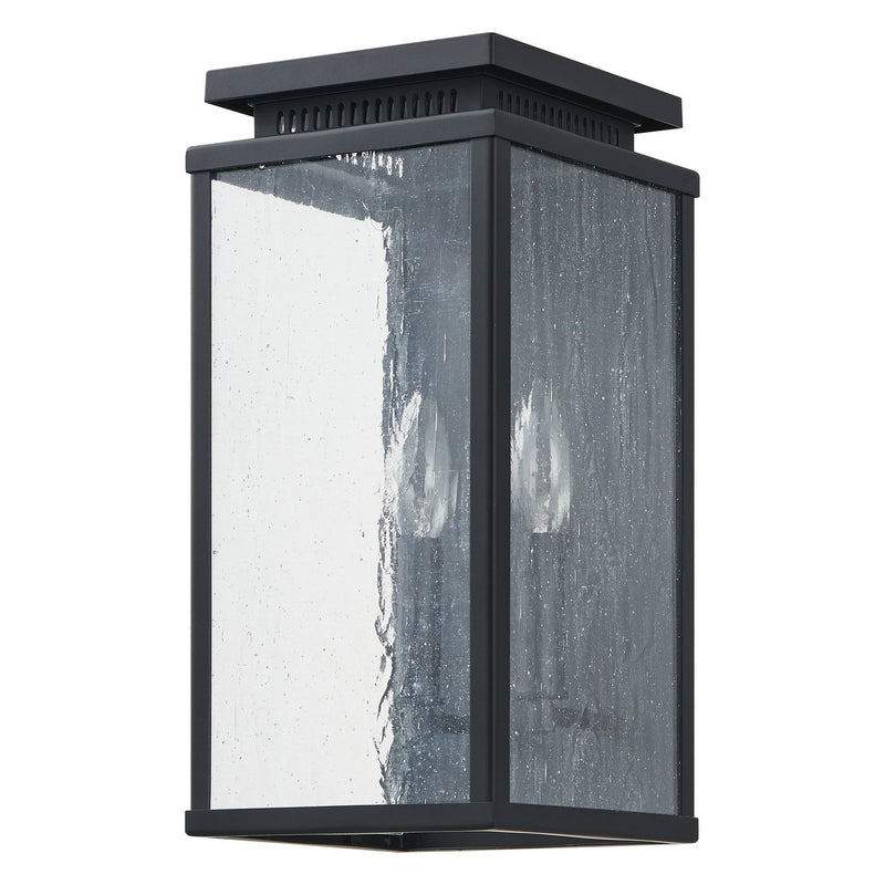 Thesis 207051A Two Light Exterior Wall Sconce, Matte Black