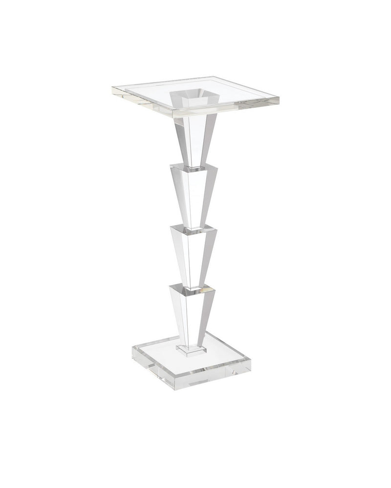 Currey and Company 3000-0319 Drinks Table, Clear