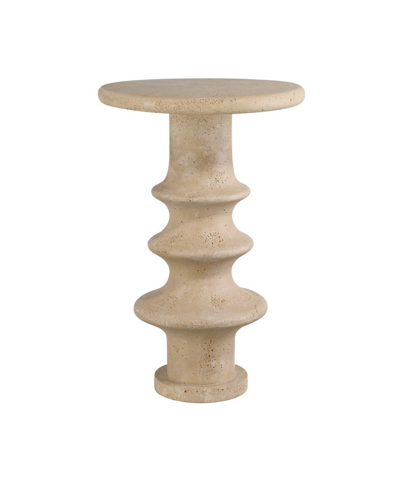Currey and Company 3000-0321 Accent Table, Beige