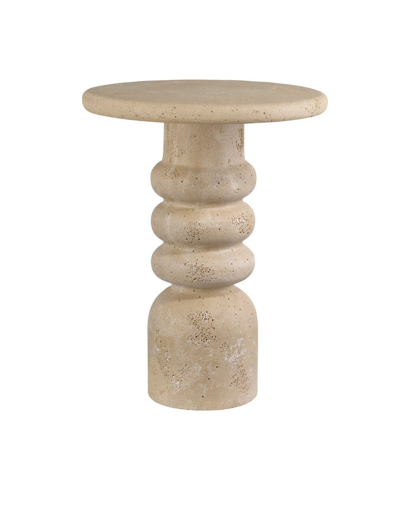 Currey and Company 3000-0322 Accent Table, Beige