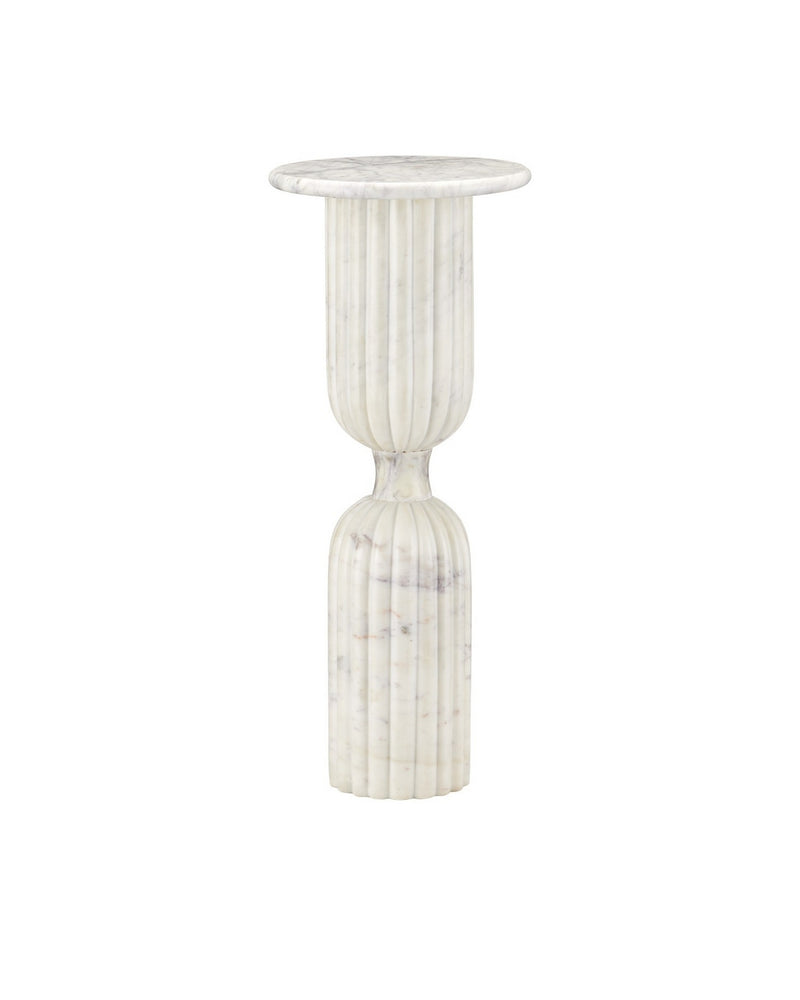 Currey and Company 3000-0323 Drinks Table, Natural White
