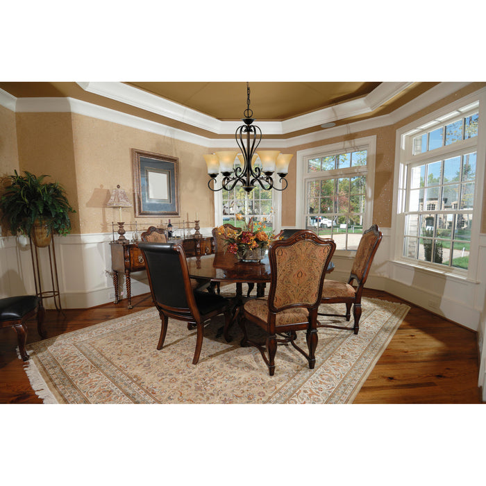 Quoizel DH5005PN Five Light Chandelier, Palladian Bronze