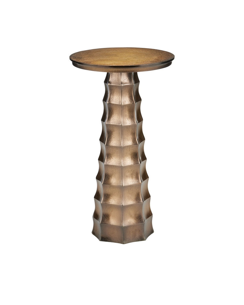Currey and Company 4000-0229 Drinks Table, Antique Brass