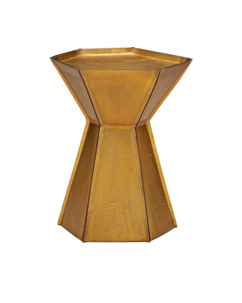 Currey and Company 4000-0230 Accent Table, Antique Brass / Bronze
