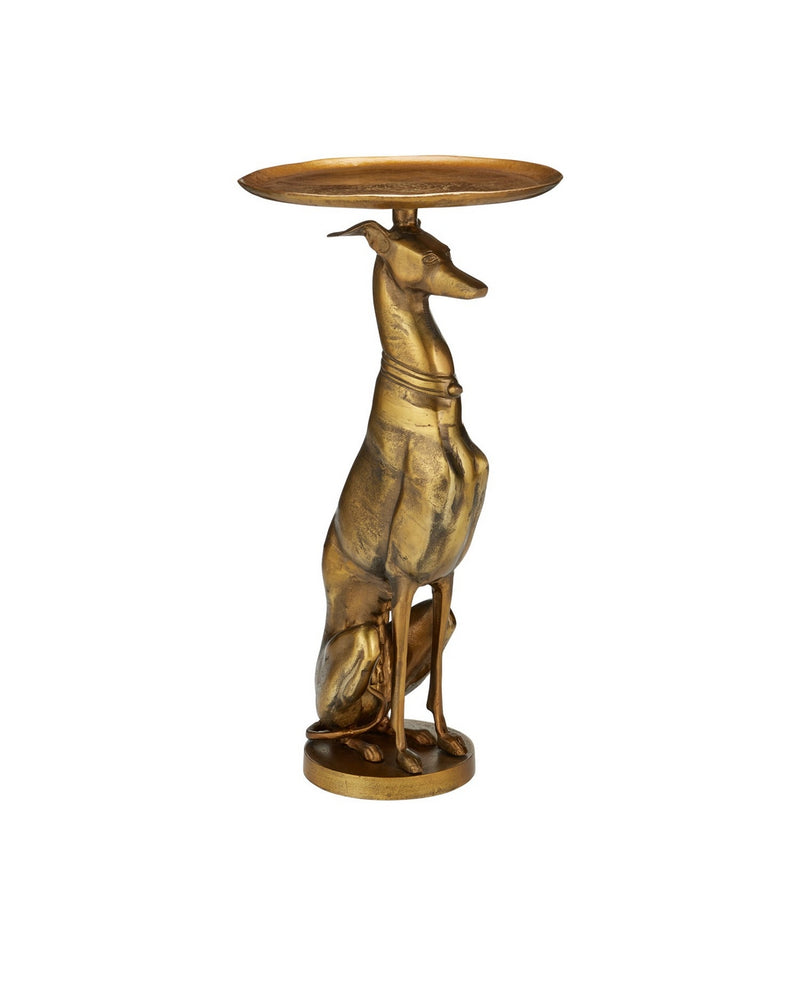 Currey and Company 4000-0239 Accent Table, Antique Brass