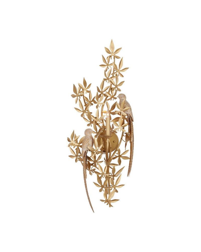 Currey and Company 5000-0282 One Light Wall Sconce, Swedish Gold