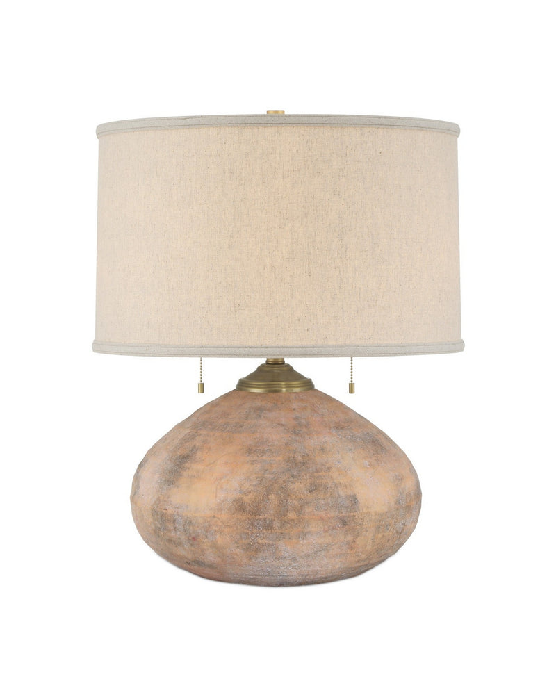 Currey and Company 6000-1014 Two Light Table Lamp, Textured Antique Brown