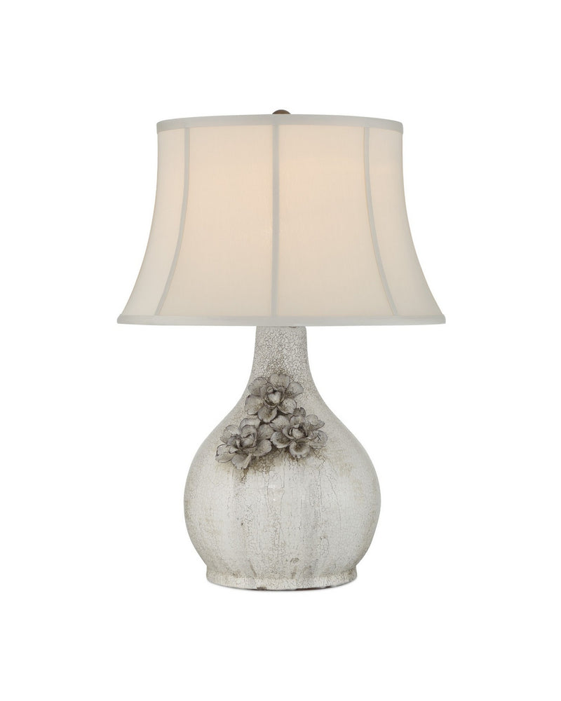 Currey and Company 6000-1031 One Light Table Lamp, White