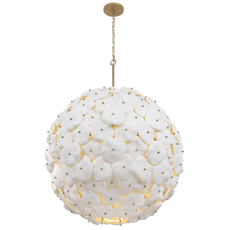 Metropolitan N1829-732 Nine Light Pendant, Legacy Brass
