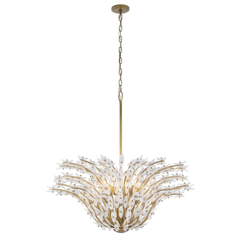 Metropolitan N3409-870 14 Light Chandelier, Painted Legacy Brass