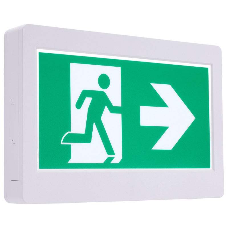 Satco 67-500 LED Exit Sign, White