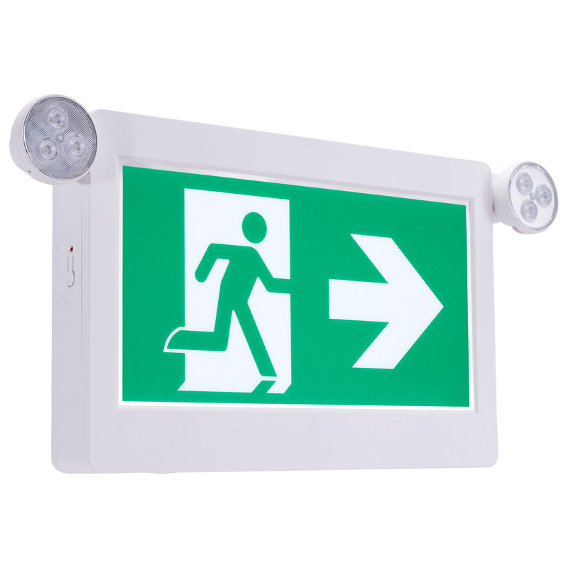 Satco 67-512 LED Exit Sign, White