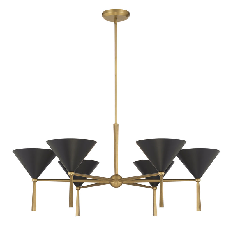 Minka-Lavery 10316-855 Six Light Chandelier, Legacy Brass