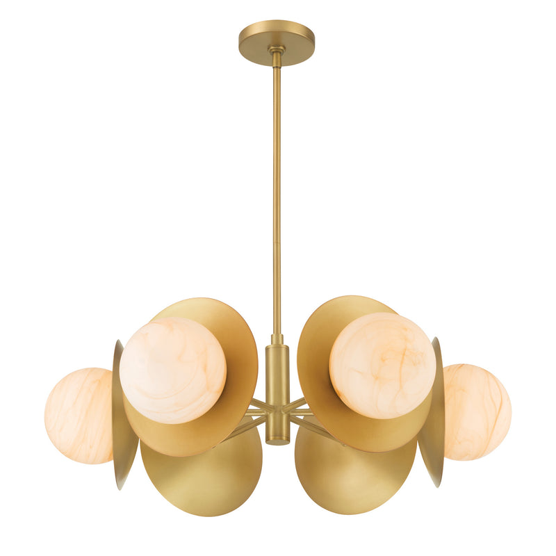 Minka-Lavery 10386-732 Six Light Pendant, Legacy Brass