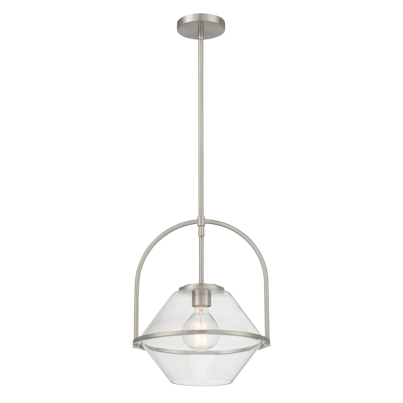 Minka-Lavery 11895-84 One Light Pendant, Brushed Nickel