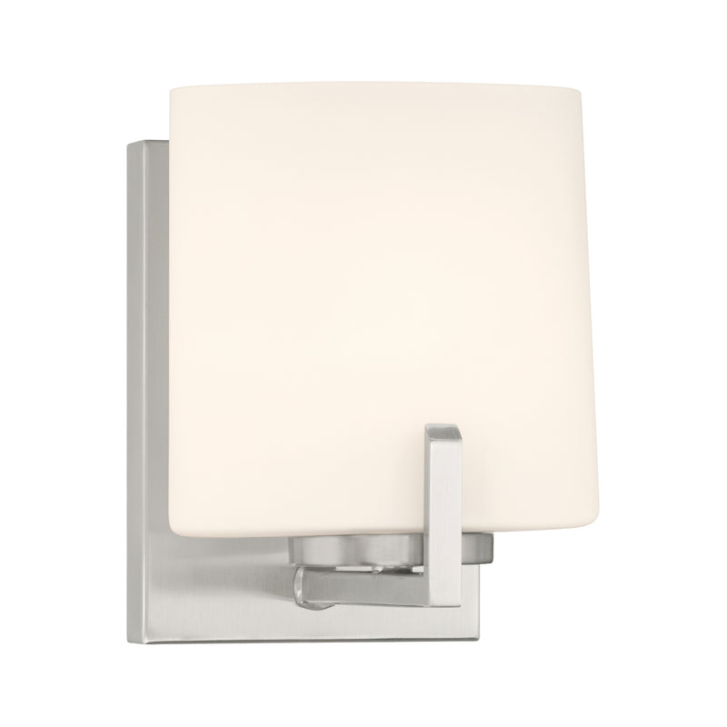 Minka-Lavery 12431-84 One Light Bath Sconce, Brushed Nickel