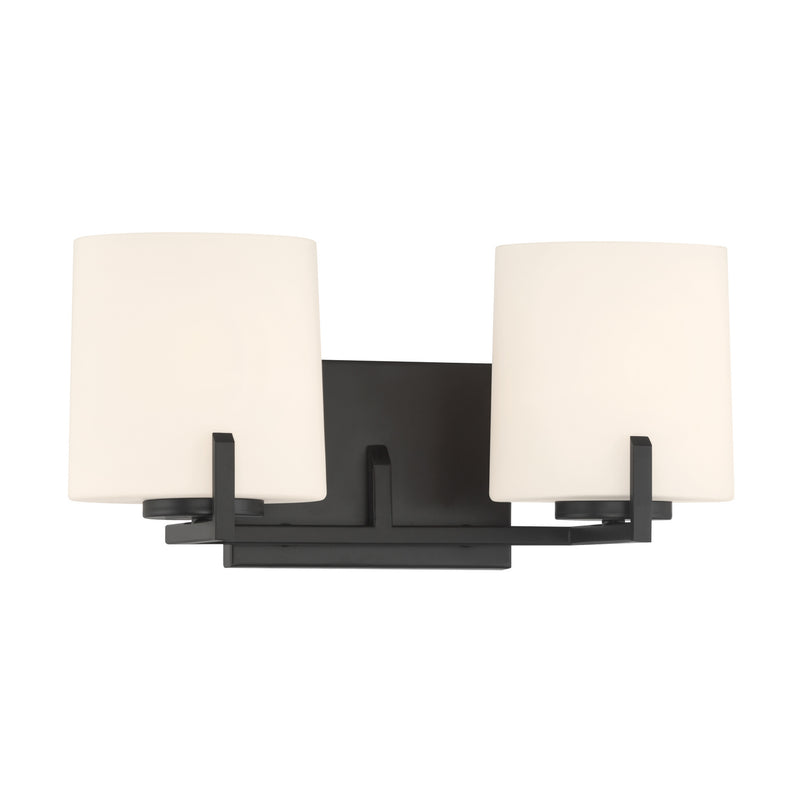 Minka-Lavery 12432-899 Two Light Vanity, Dark Matte Black