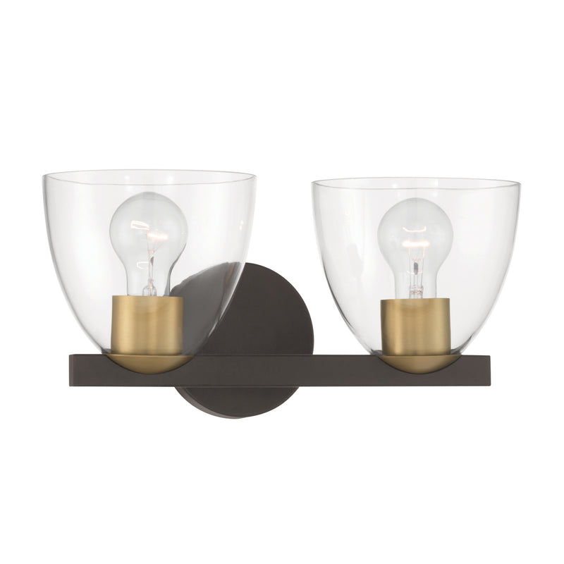 Minka-Lavery 12482-796 Two Light Vanity, Dark Bronze