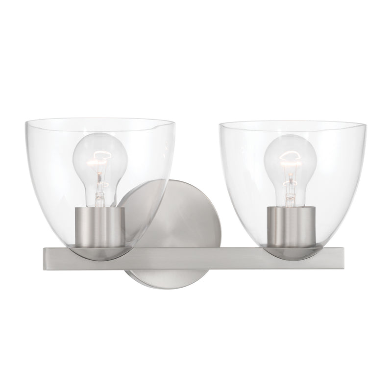 Minka-Lavery 12482-84 Two Light Vanity, Brushed Nickel