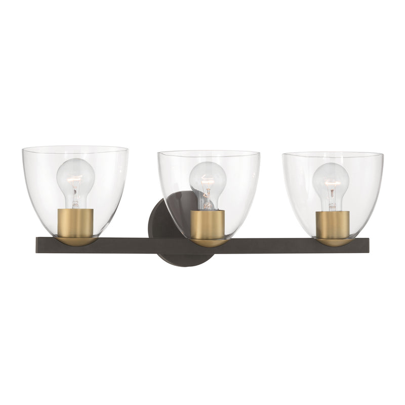 Minka-Lavery 12483-796 Three Light Vanity, Dark Bronze