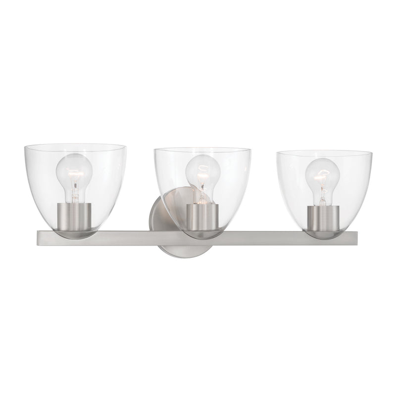 Minka-Lavery 12483-84 Three Light Vanity, Brushed Nickel