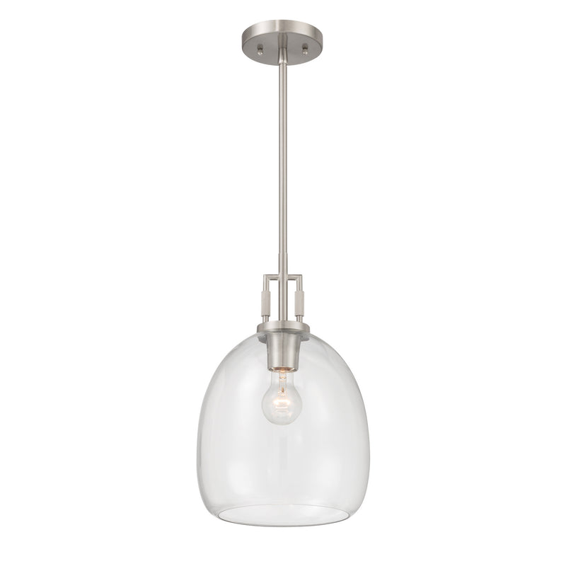 Minka-Lavery 13125-84 One Light Mini Pendant, Brushed Nickel