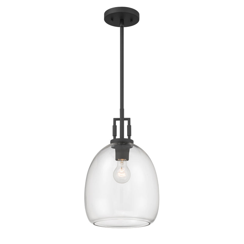 Minka-Lavery 13125-899 One Light Mini Pendant, Dark Matte Black