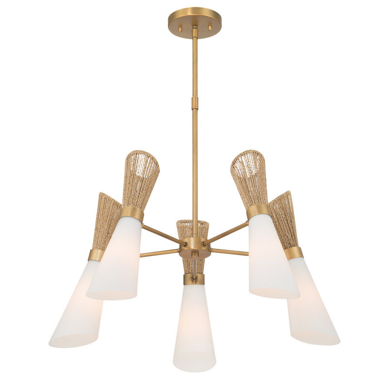 Minka-Lavery 14265-732 Five Light Chandelier, Legacy Brass