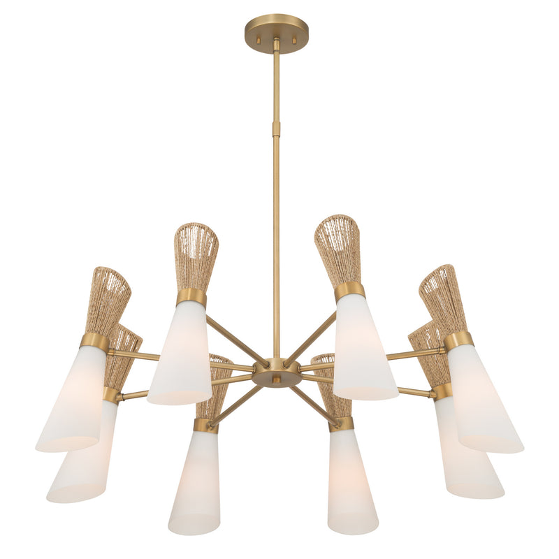 Minka-Lavery 14266-732 Eight Light Chandelier, Legacy Brass