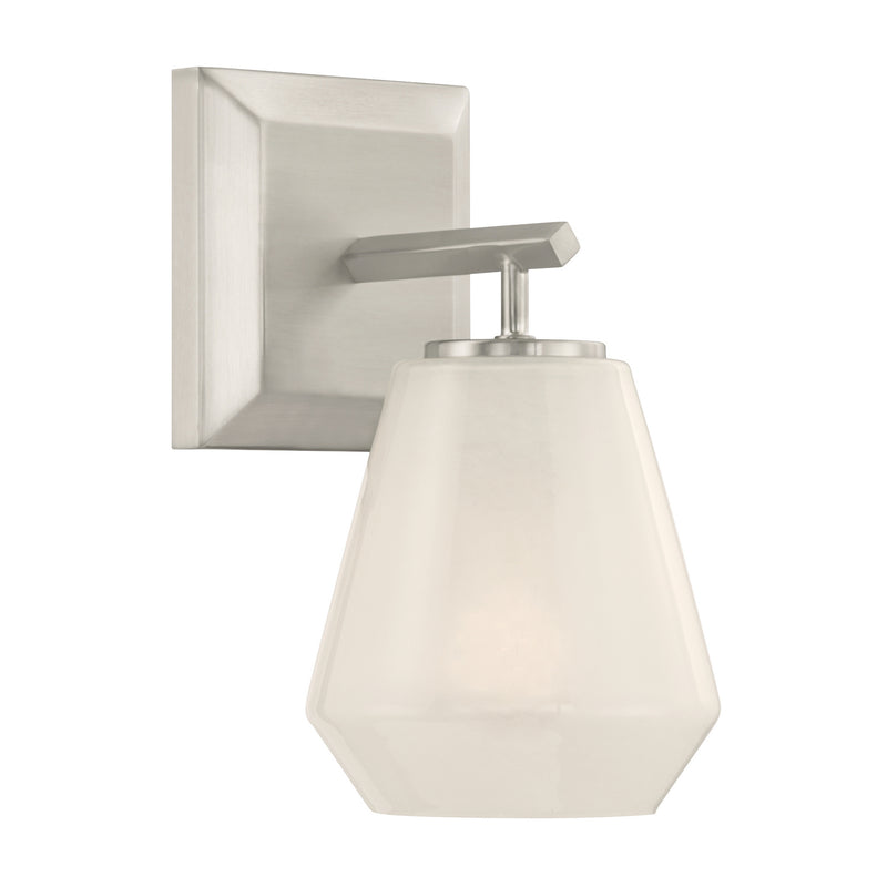 Minka-Lavery 14371-84 One Light Bath Sconce, Brushed Nickel