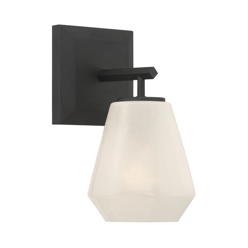 Minka-Lavery 14371-899 One Light Bath Sconce, Dark Matte Black